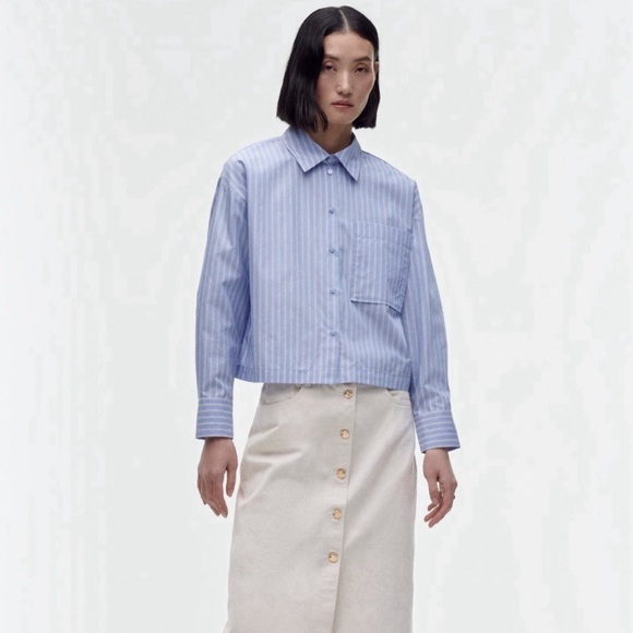 Zara Striped Pocket Shirt - Picture 1 of 4